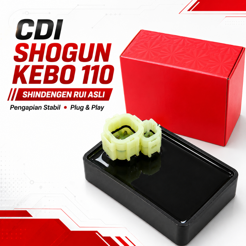 CDI Shogun Kebo 110 Shindengen RUI Asli CDI Suzuki Shogun 110 CDI Unit Shogun Kebo Pengapian Stabil 