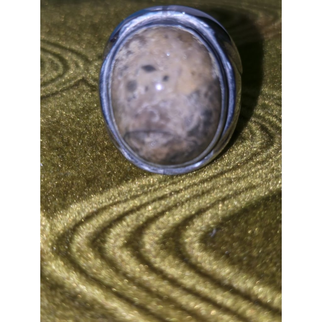 Cincin Batu Akik Natural Alam Kecubung Karang