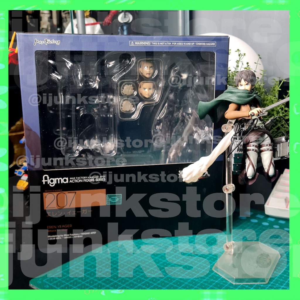 Figma Eren Jaeger Attack On Titan Action Figure Original GoodSmile Company
