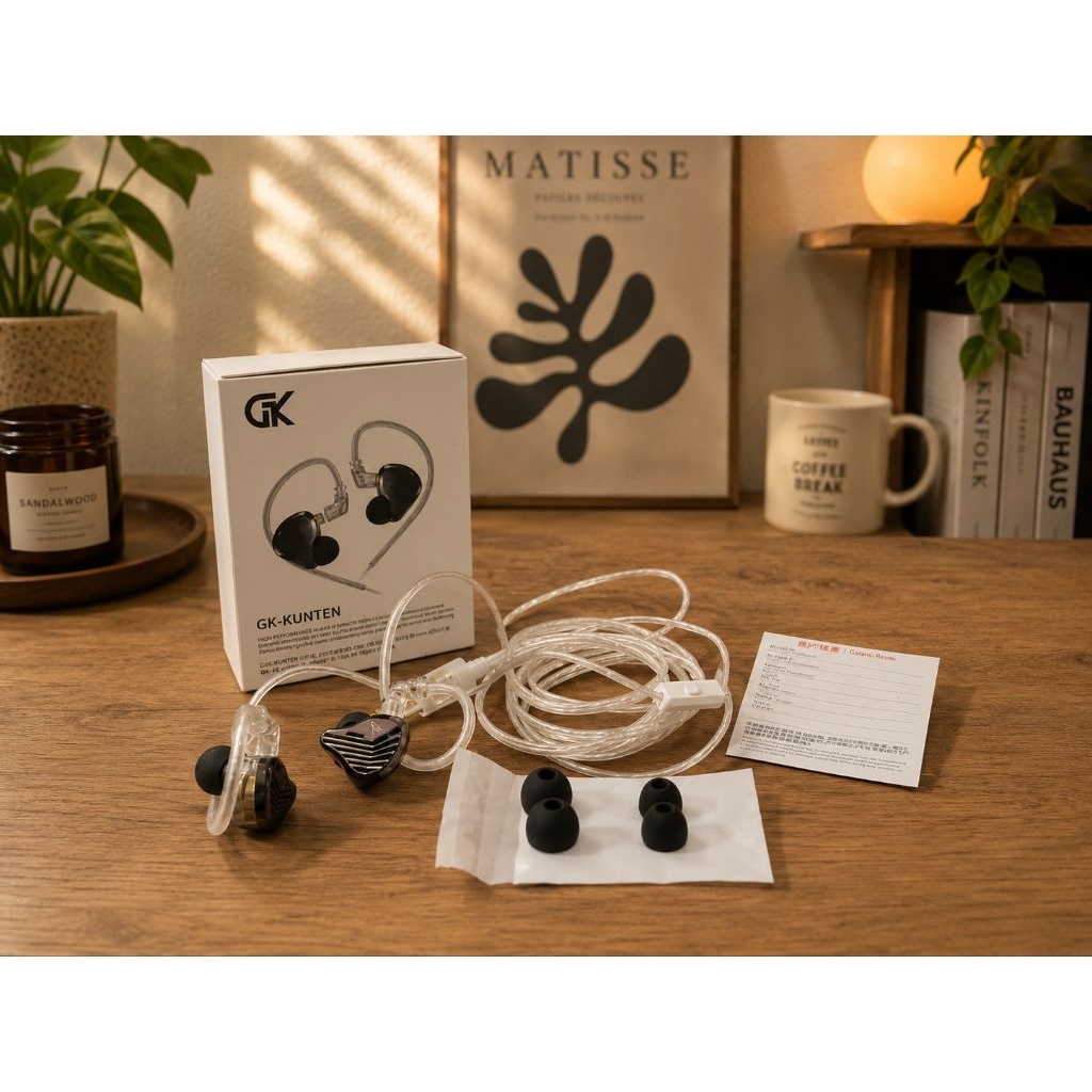 GK KUNTEN In-Ear Monitor (IEM) merek GK model Kunten type C plus mic