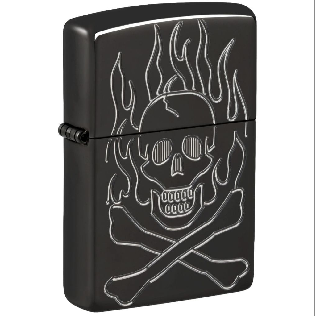 46930 ORIGINAL ZIPPO ARMOR FLAMING SKULL