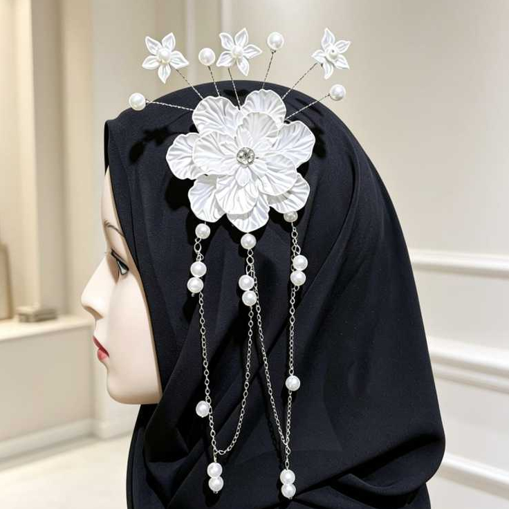 [B.J.H] mk HEADPIECE CANTIK UNTUK HIJAB COCOK UNTUK WISUDA DAN IDUL FITRI | BROS JUNTAI CANTIK UNTUK