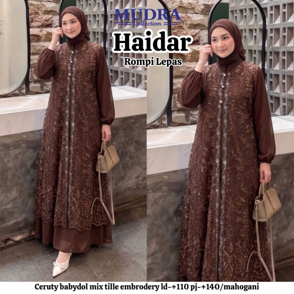 Gamis Mudra Collection / Gamis Terbaru / Gamis Wanita / Gamis Premium / Fauzila / Haidar / Mudra Hij