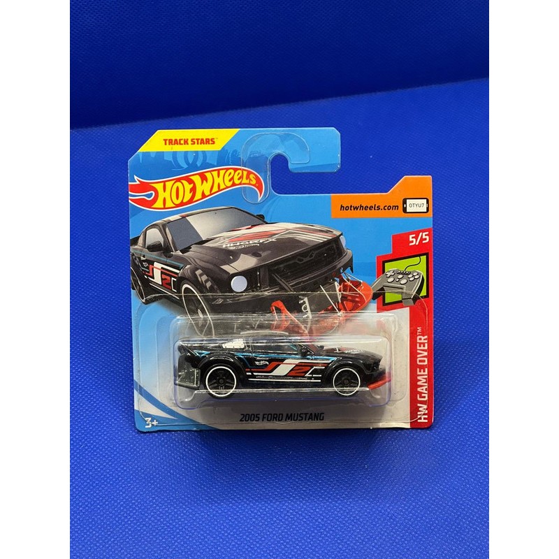 Hot Wheels 2005 Ford Mustang Black Short Card