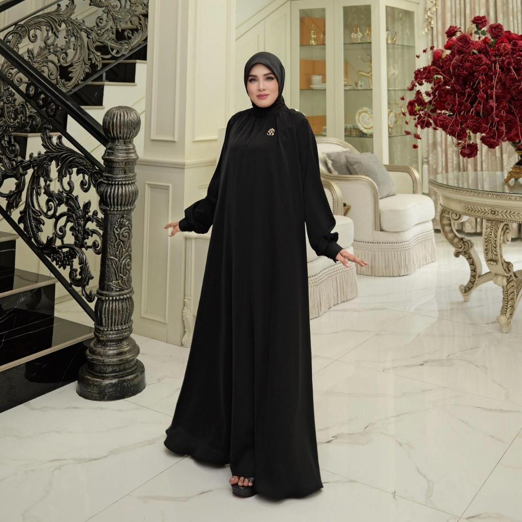 Shella Saukia Dress Poloa Hitam 24-49