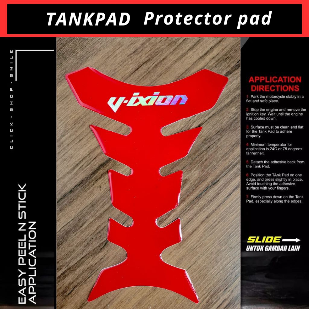 Stiker Timbul Tankpad Protector pad Vixion NVL NVA OLD NEW