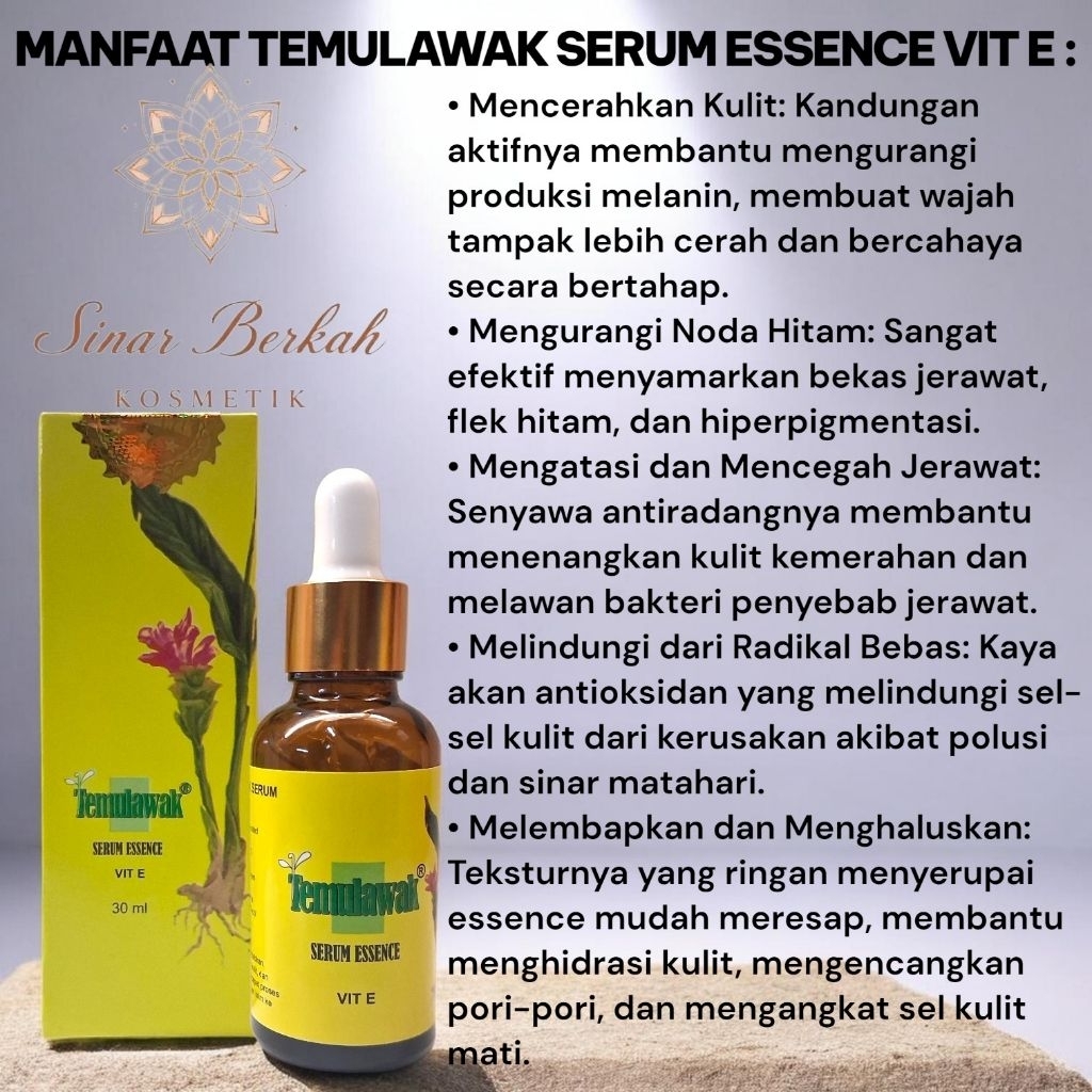 TEMULAWAK SERUM ESSENCE VIT E / SERUM TEMULAWAK ESSENCE