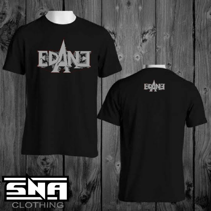 Kaos Band Edane Tshirt Distro mudik Original cotton combed 24s Jetblack super halus
