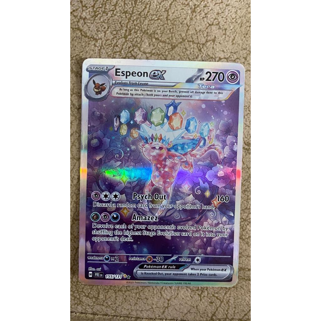 Espeon Ex SAR 155/131 sv8a - Festival Terastal Ex - Kartu Pokemon TCG Indonesia