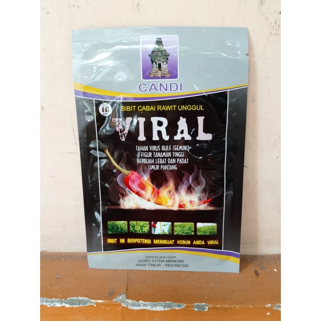 Benih Cabai Rawit Viral 10 gram Cap Candi