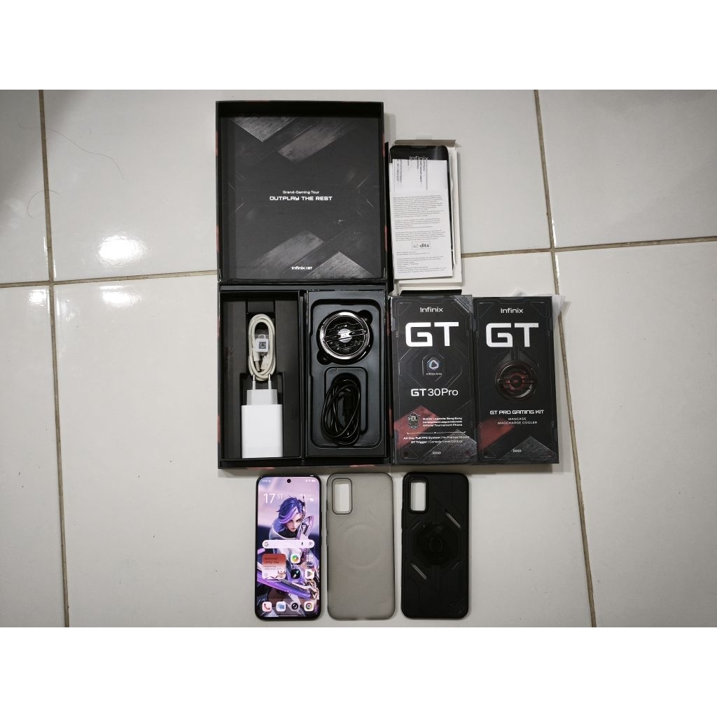 Infinix GT 30 Pro 5G, hp gaming flagship killer terbaik. Dark Flare Gaming Kit with Cooler, 8/256, F