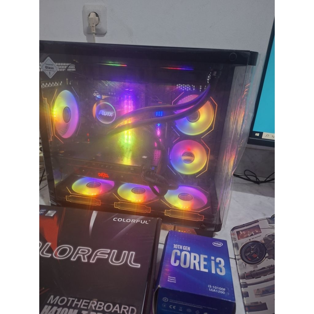 TERMURAH BARU Bs Kredit Pc Gaming Pc Editing Pc Rakitan Pc Fullset Pc Streaming live core i5 gen 10 
