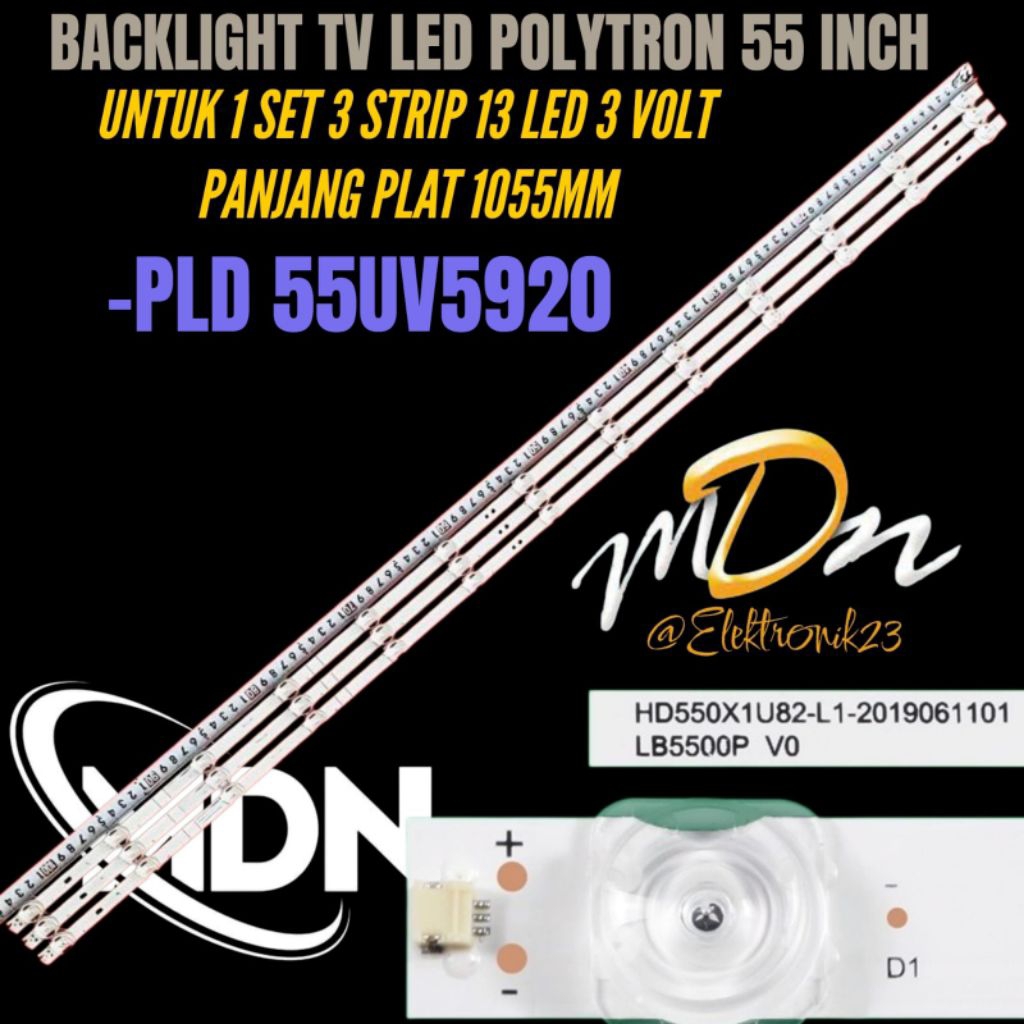 BACKLIGHT TV POLYTRON 55 INCH PLD-55UV5920 BACKLIGHT TV POLYTRON 55 INCH