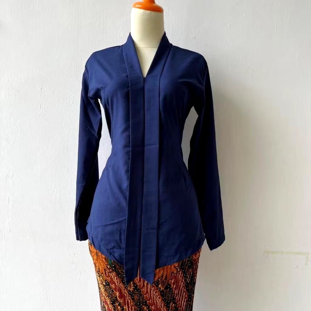 Kebaya Kartini Modern Polos Lengan Panjang Terbaru