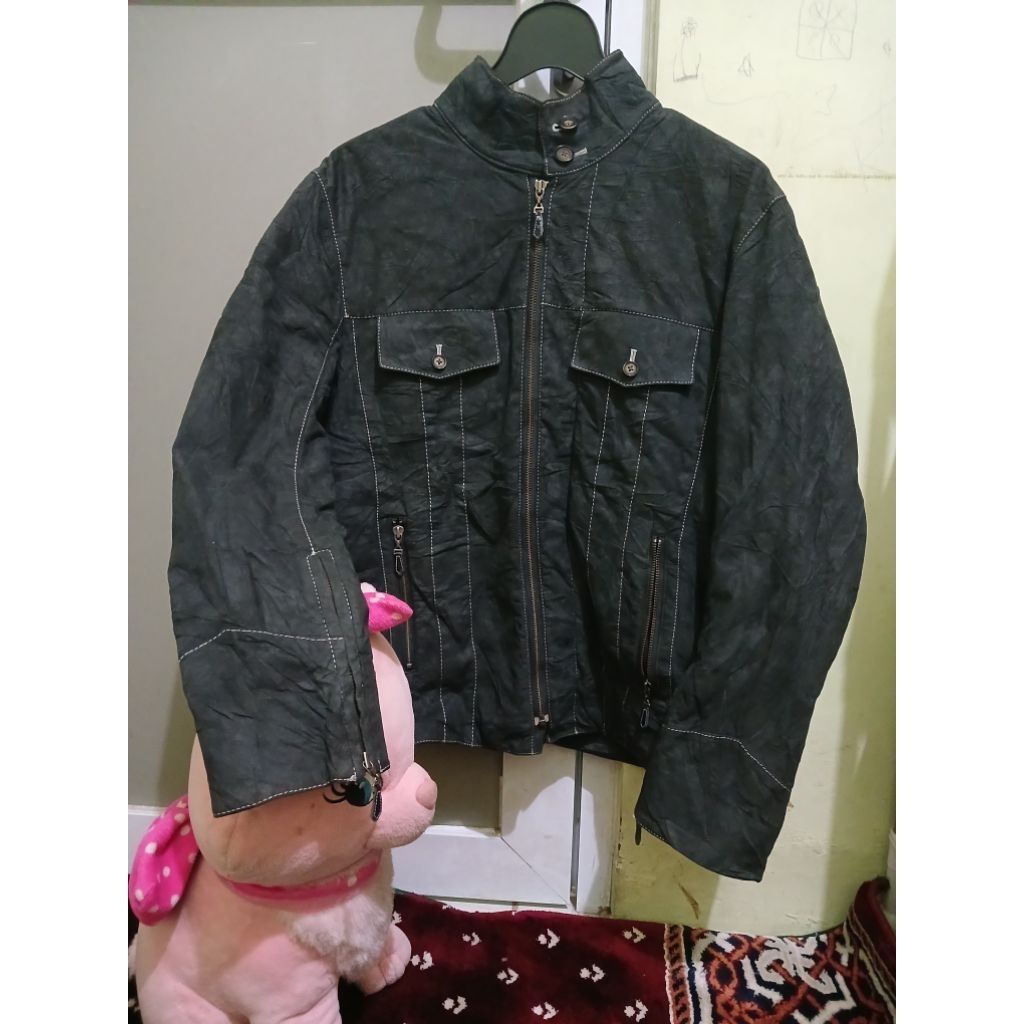 Male & co Trucker Faux Suede Jacket