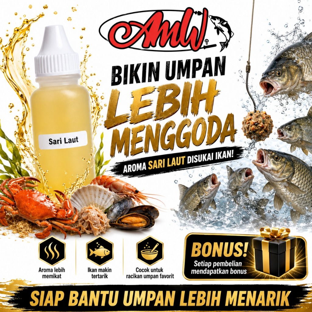 Biang Essen 30ml Import SARI LAUT Kualitas Terbaik Ikan Umpan Pancing