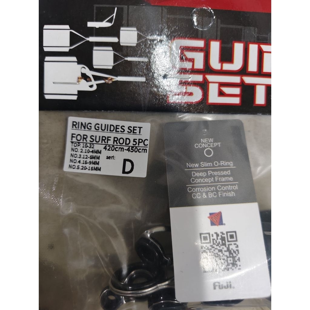 cincin ring lipat surf type fuji untuk 360 390 420 450 harg per 1 set