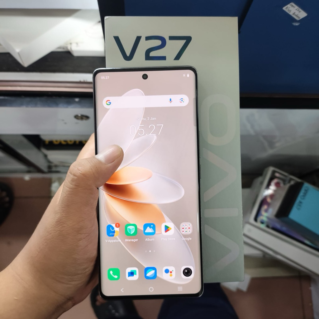 Vivo v27 5g ram 8/256 second resmi fullset original