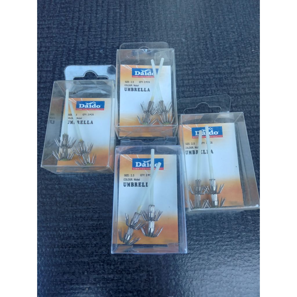 DAIDO UMBRELLA HOOK KAIL EGI UMPAN CUMI SQUID JIG