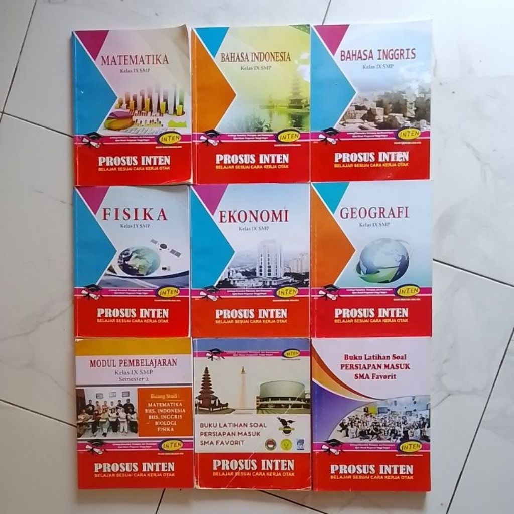 PROSUS INTEN MATEMATIKA,B INDONESIA,B INGGRIS, FISIKA, EKONOMI, GEOGRAFI,MODUL BELAJAR S 2,B,BUKU LA