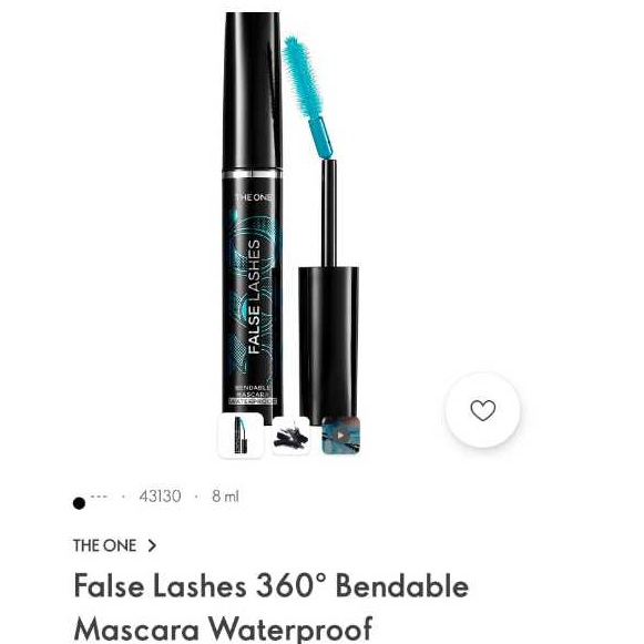 Mascara Waterproof Oriflame The one False Lashes 360° Original