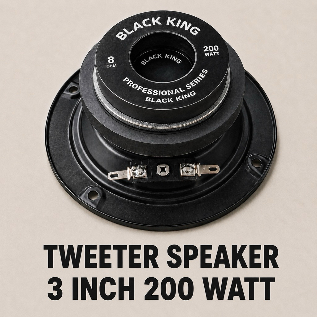 BLACK KING Tweeter Speaker 3 Inch Daya 200 Watt Daya Tahan Tinggi Speaker Twitter Tweeter ORIGINAL