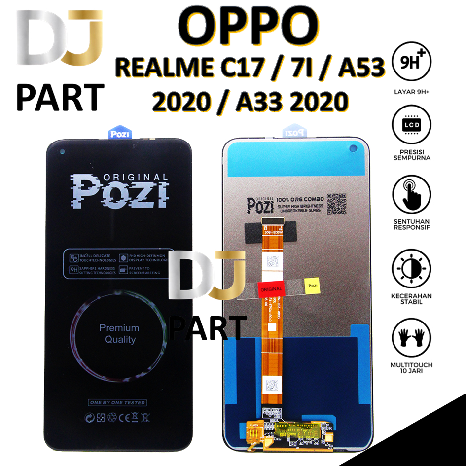 LCD TOUCHCREEN REALME C17 / 7I / A53 2020 / A33 2020 ORIGINAL 100%