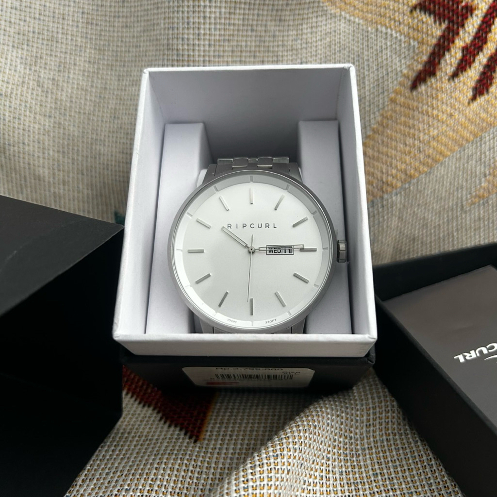 Jam Tangan Ripcurl Detroit Silver Stainless Steel Watch - Silver