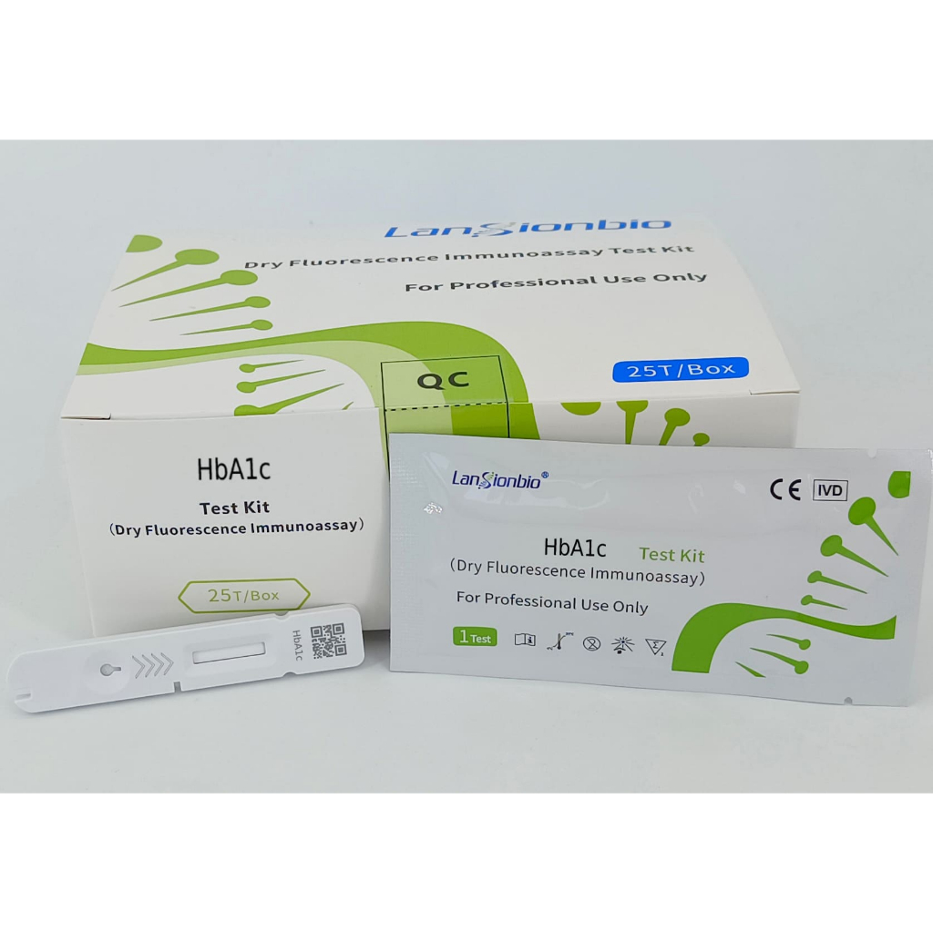HbA1c Test Kit (Dry Fluorescence Immunoassay) Isi 25 Test