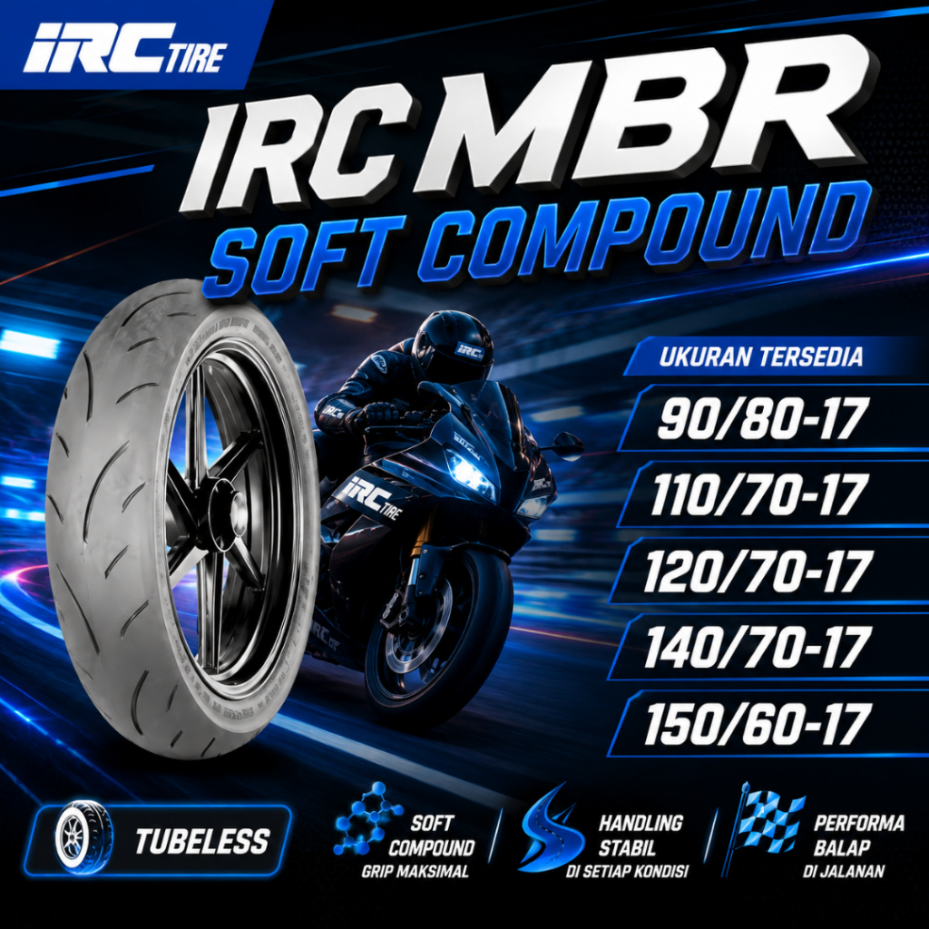 IRC MBR 110 Ban Motor Ring 17 90/80 110/70 Ban Tubles Ban Ring 17
