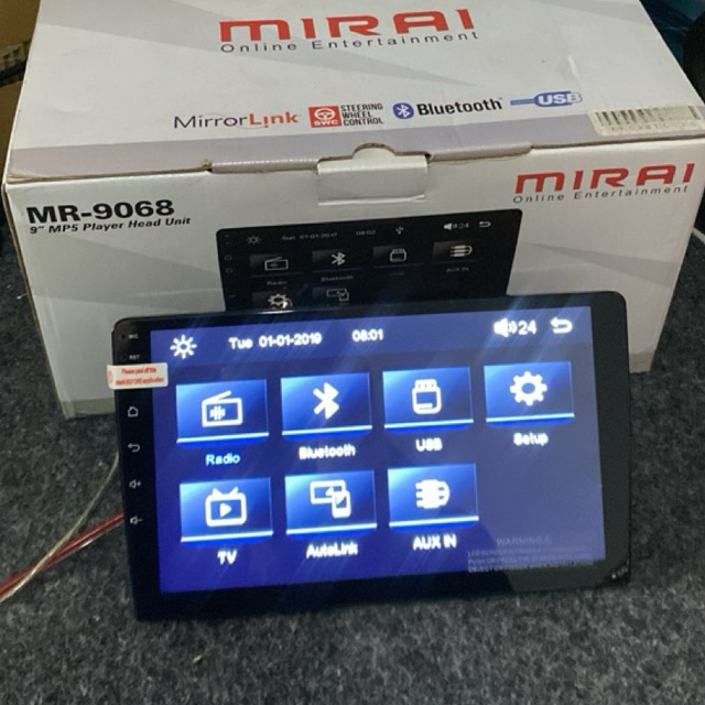 head unit mirai ukuran 9 inch
