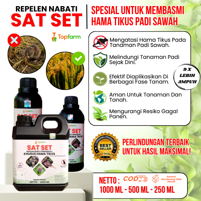 Obat Semprot Hama Tikus / Pestisida Pengendali Hama Tikus Sawah / Obat Pengusir Hama Tikus / Obat Ti