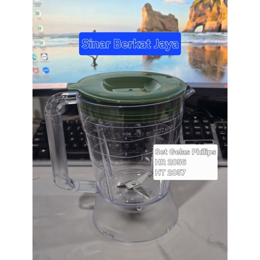 Set Gelas Blender Philips HR 2056 HR 2057