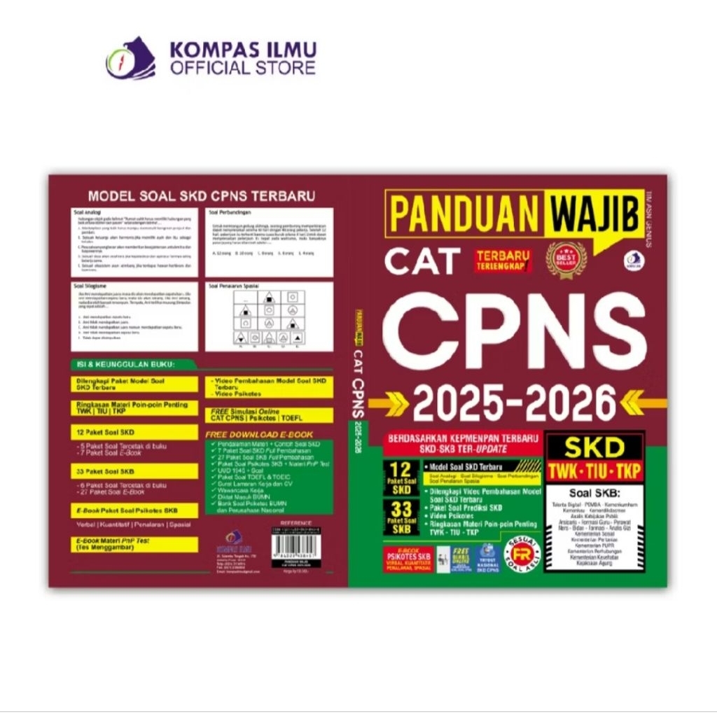 BUKU CPNS 2025 2026 TIU TWK SKB Preloved