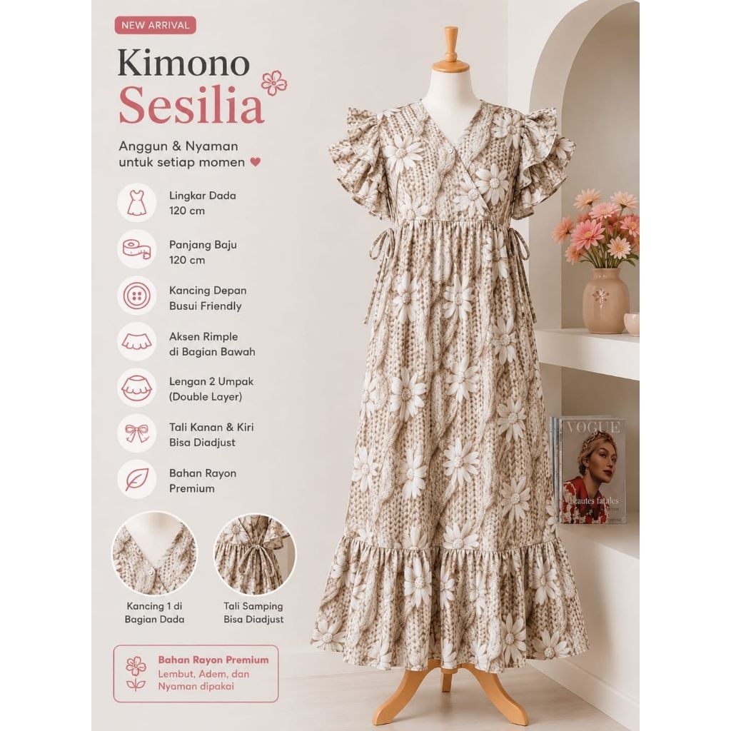 Daster Kimono Sesilia