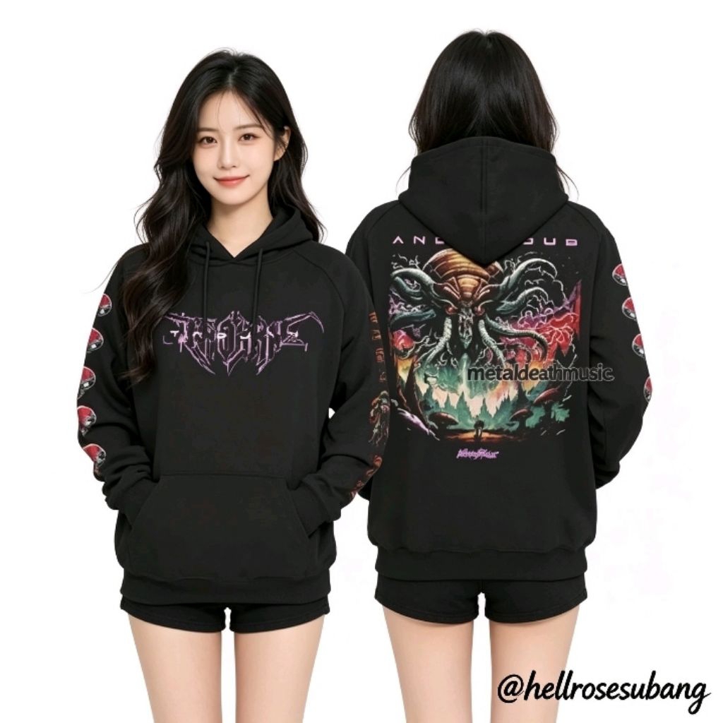 HOODIE - TROJAN - ANOMALOUS / SWEATER BAND METAL ORIGINAL / HOODIE DISTRO
