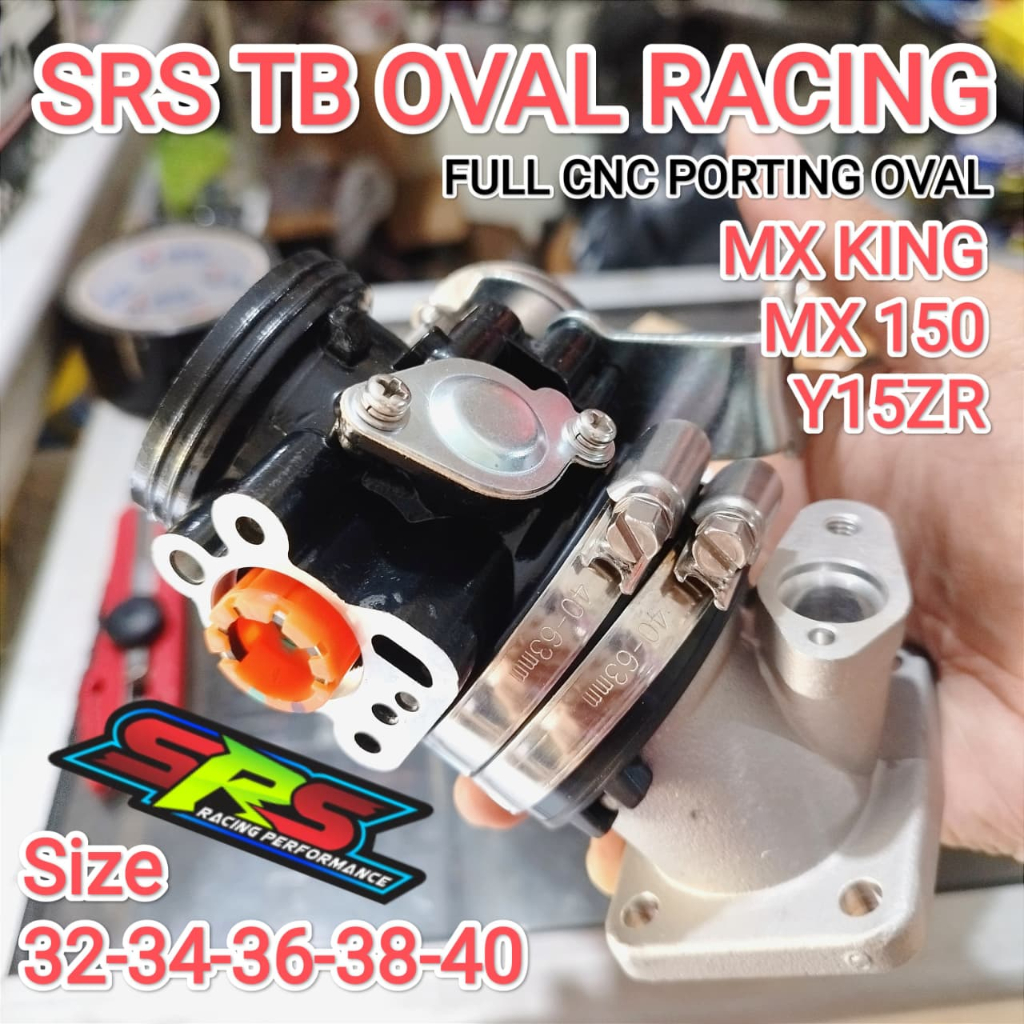 SRS TB OVAL Throttle Body Tb Malaysia 32 34 36 38 40 VIXION NVA NVL MX KING R15 V2 BYSON FI XABRE