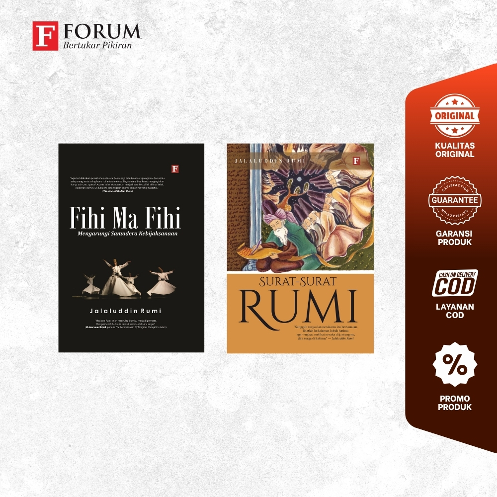 Buku PAKET RUMI - JALALUDDIN RUMI (Fihi Ma Fihi + Surat-Surat Rumi)