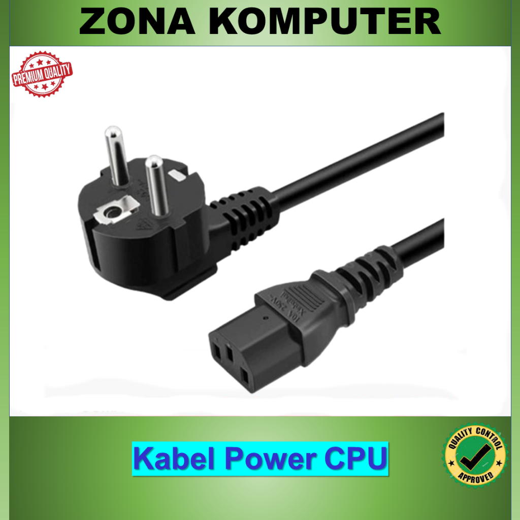 Kabel power cpu pc komputer server dan monitor