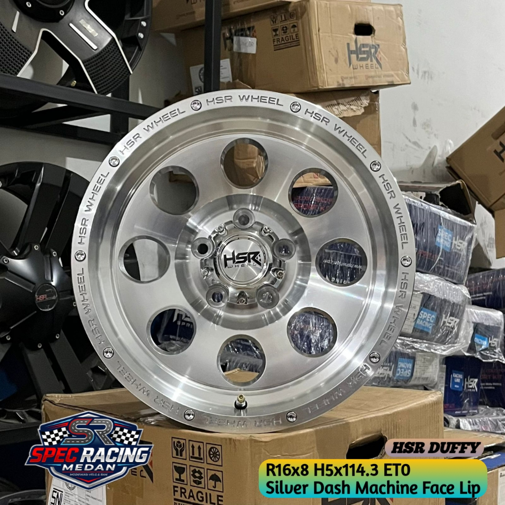 velg offroad r16 terios, rush, kuda, luxio, innova, crv, dll HSR DUFFY R16 lebar 8