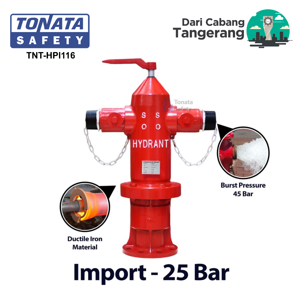 Hydrant Pillar Tonata Two Way Instantaneous / Hydrant Pillar Two Way Import / Pilar Hydrant Two Way 