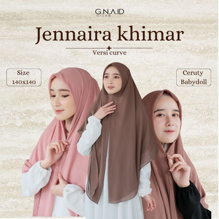 G.N.A.ID - Jennaira Khimar Zipper Curve