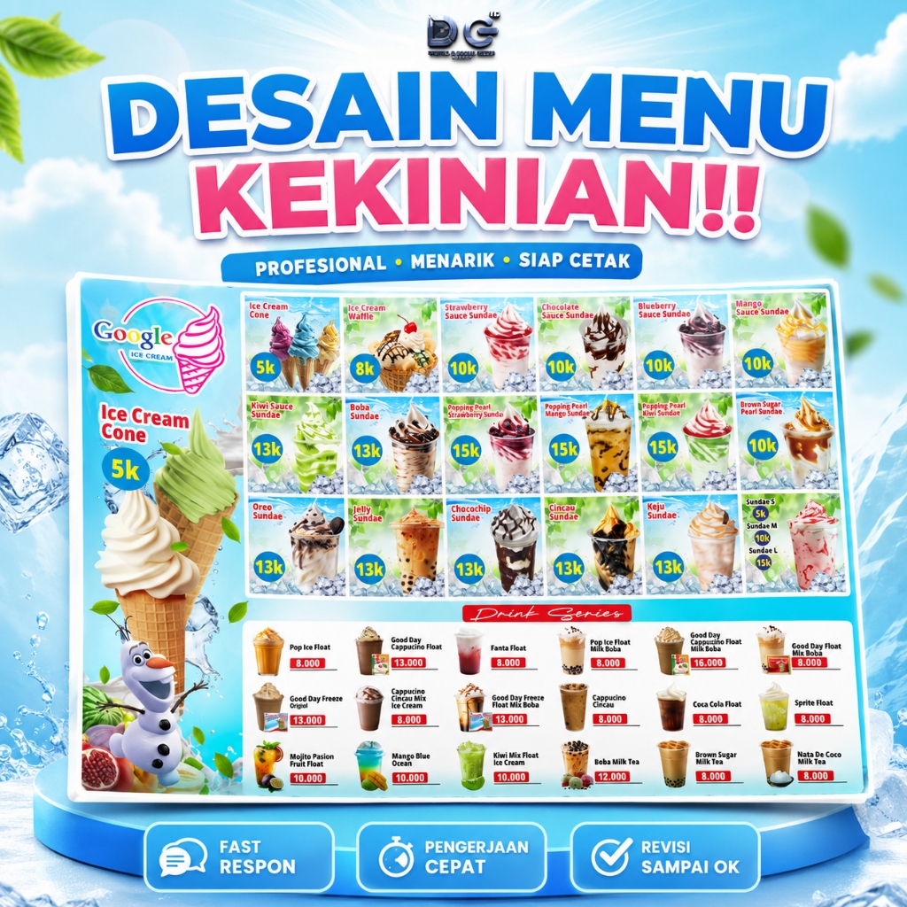 Jasa Desain Menu Makanan & Minuman Profesional | Menu UMKM, Cafe & Restoran – DC ID
