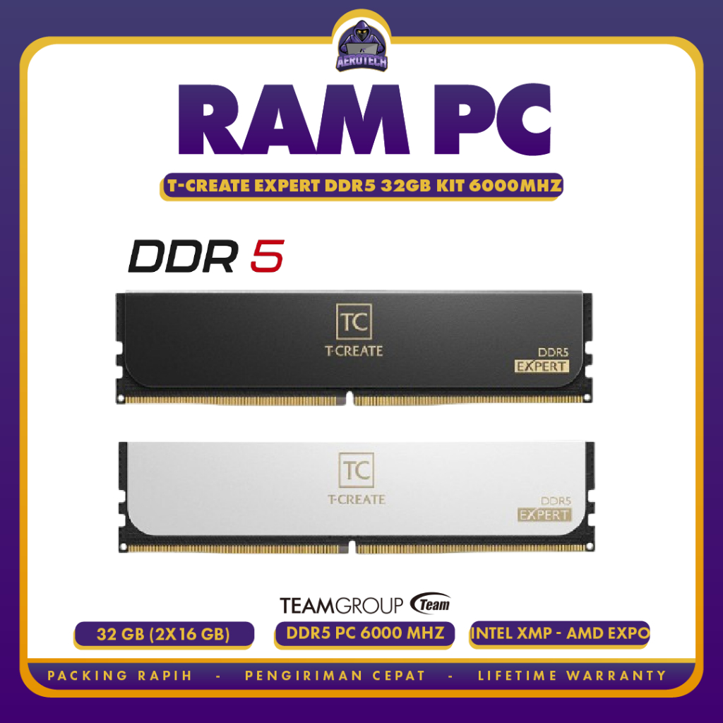 TEAM T-CREATE EXPERT DDR5 32GB Kit (2x16GB) 6000Mhz