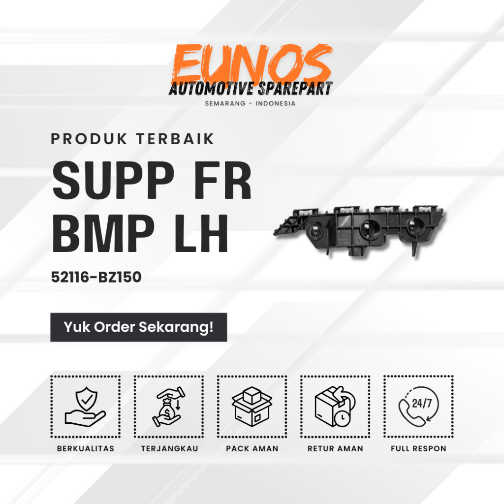 BRACKET BUMPER DEPAN KIRI AVANZA XENIA 2015 - 2021 ASLI PN: 52116-BZ150