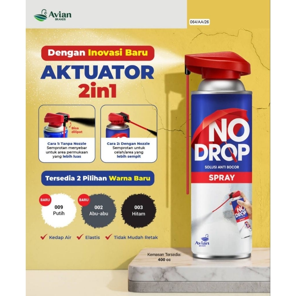 No Drop cat spray anti bocor, No Drop Cat semprot anti bocor Spray