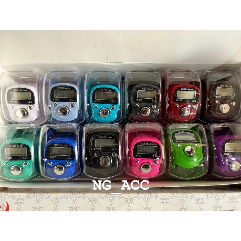 TASBIH DIGITAL  LED SHX5136 / TASBIH DIGITAL LED ISI 12BOX