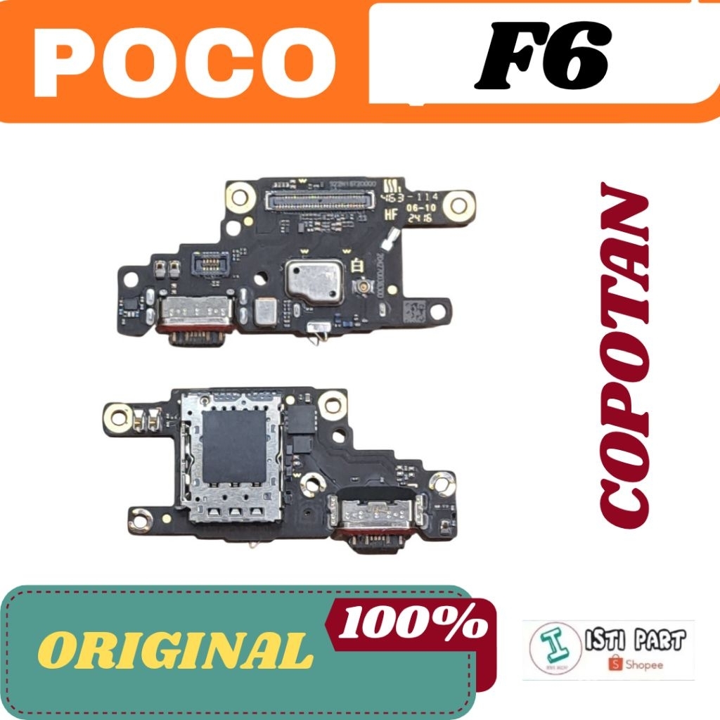 PAPAN CAS BOARD CHARGER POCO F6 COPOTAN
