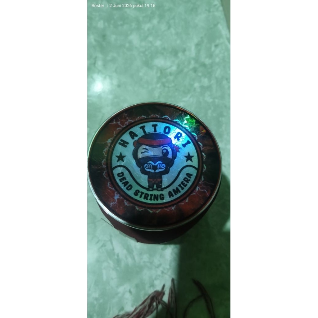 HATORI LOGO MERAH(vermilion) abu monster gelasan size 022