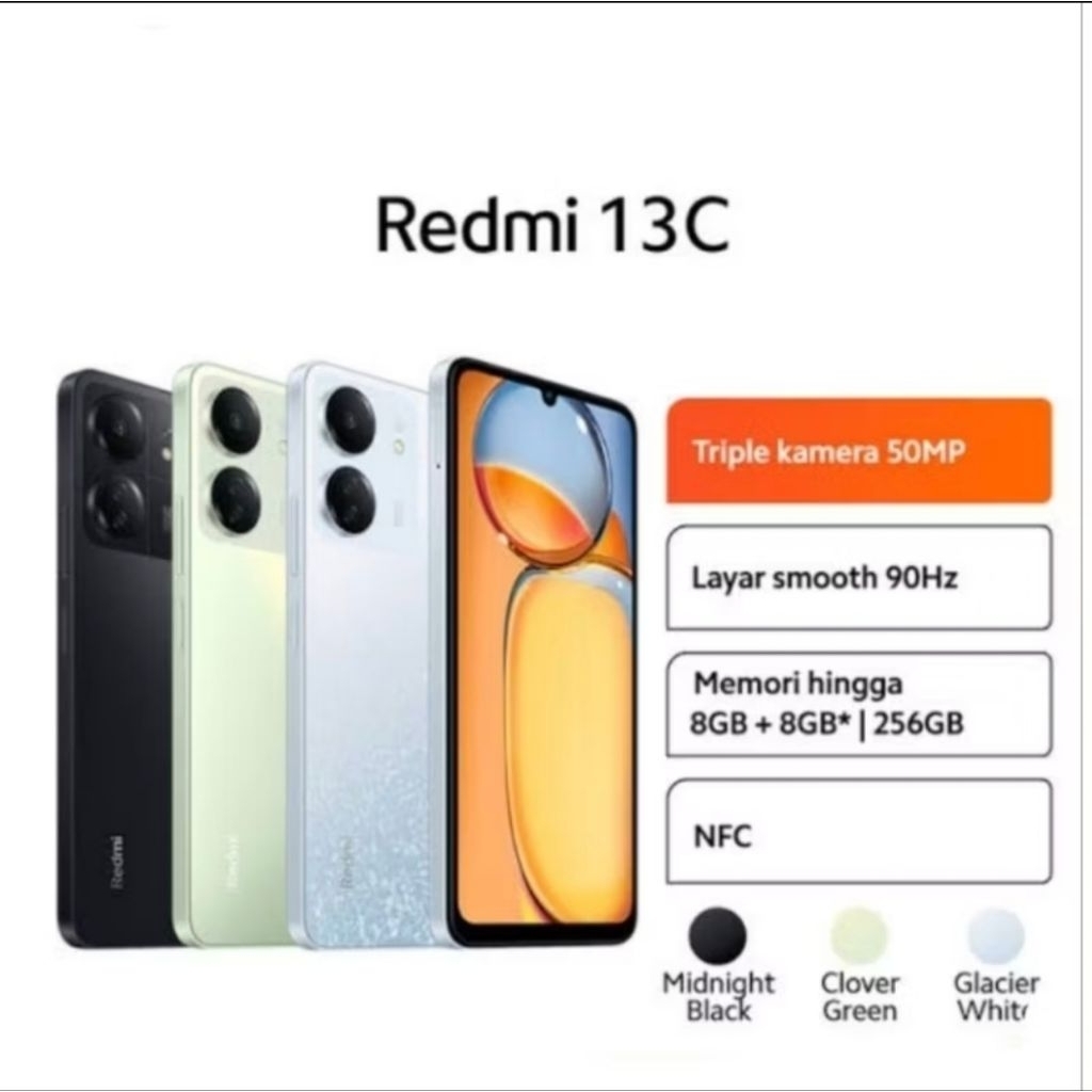 HP REDMI 13C 6/128GB REDMI 13 C RAM 6GB ROM 128GB RESMI TAM